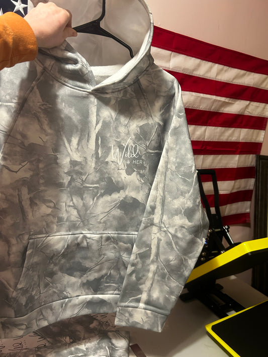 White Camo Hoodie